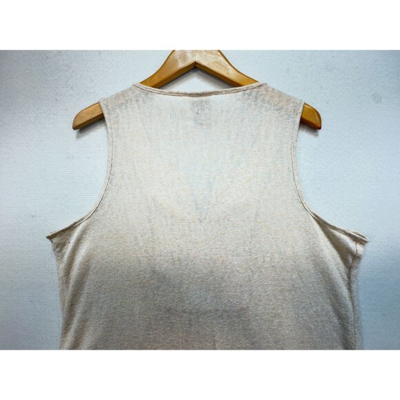Knox Rose Embellished Tank Top Size XL Beige Embroidered Sleeveless Sequins Boho - Picture 11 of 13